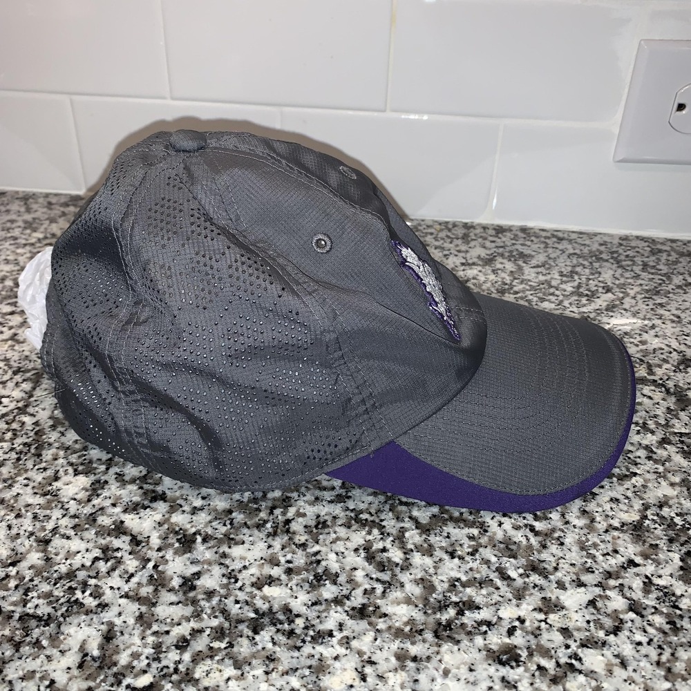TCU Horned Frogs Hat Cap Strap Back Mens One Size Gray Nike Dri-FIT Heritage86 - Picture 4 of 7